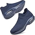 DOUSSPRT Womens Walking Shoes Sock Casual Ladies Fashion Sneakers Comfortable Slip On Air Cushion Platform