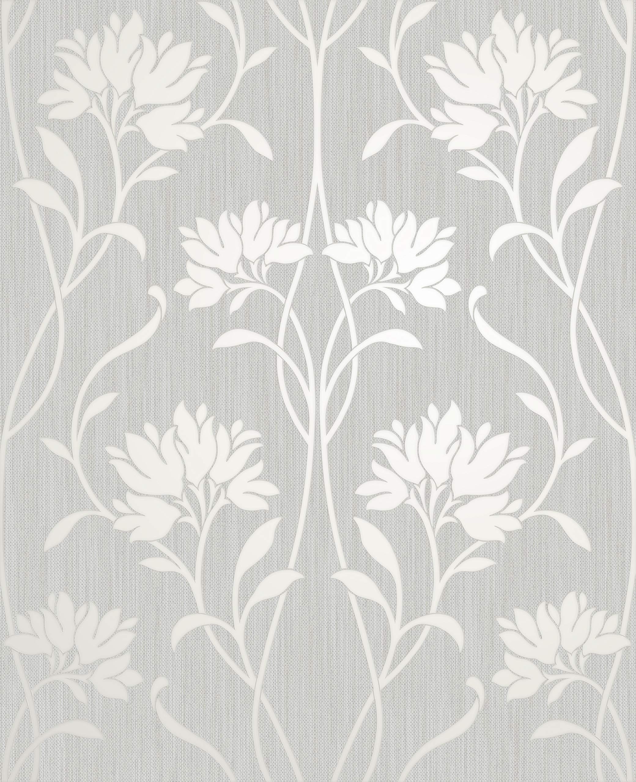 Fine Décor FD42585 Florence Floral Grey Wallpaper