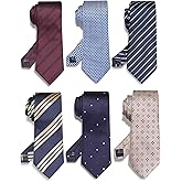 WeiShang Lot 6 PCS Classic Men's Silk Tie Necktie Woven JACQUARD Neck Ties