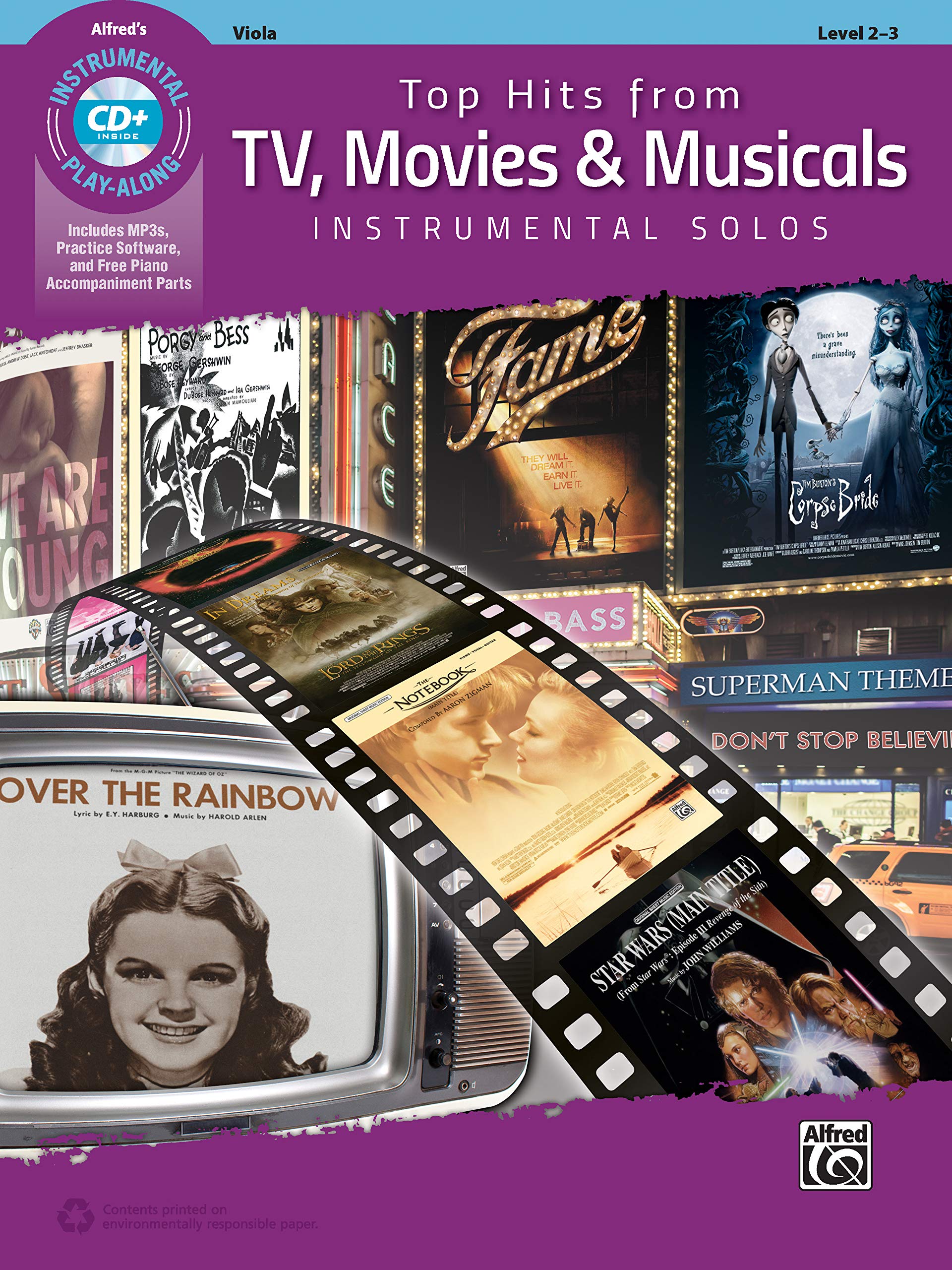 Top Hits from TV, Movies & Musicals Instrumental Solos for Strings: Viola (Book & CD) (Top Hits Instrumental Solos)