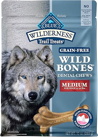 blue wilderness wild bones grain free dental chews