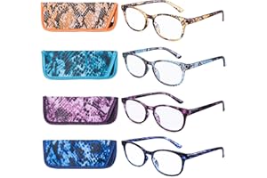EYEGUARD Reading Glasses 4 Pack Quality Fashion colorful Readers for women