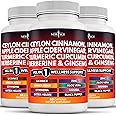 Ceylon Cinnamon, Turmeric, Apple Cider Vinegar, Ginseng, Aloe Vera, Berberine Plus Banaba, Ginger Root - 180 Count