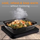 HotLogic Mini Portable Oven Aqua Floral Food Warmer for Home & Office view 5