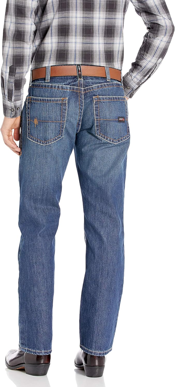 Ariat Men's Flame Resistant M5 Slim Fit Straight Leg Jeans: Clothing