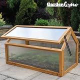 Garden Grow Wooden Outdoor Cold Frame Grow House Polycarbonate Shelter 90x48x50 view 5