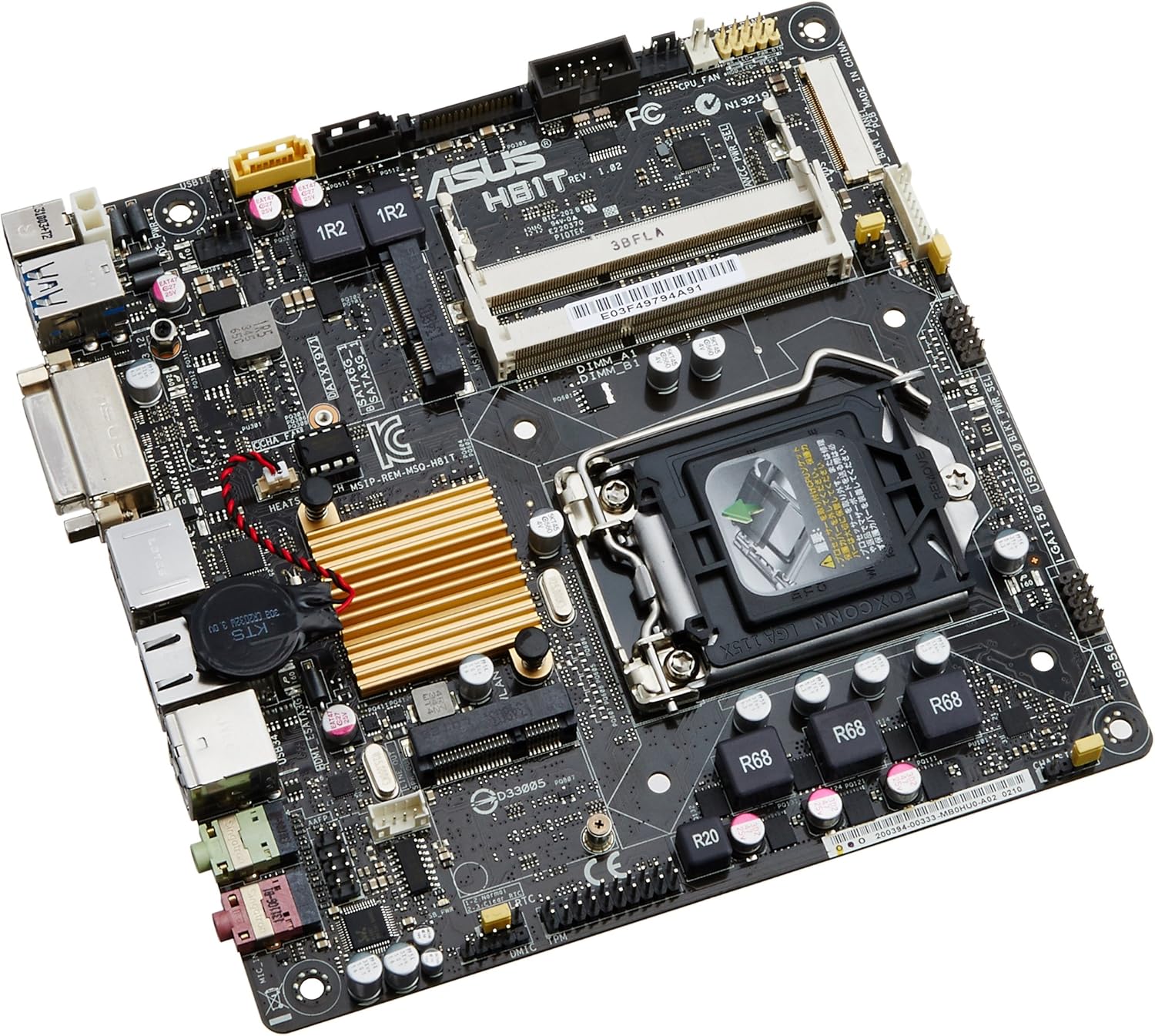 Electronics ASUS Mini ITX DDR3 1600 LGA 1150 Motherboard H81T/CSM