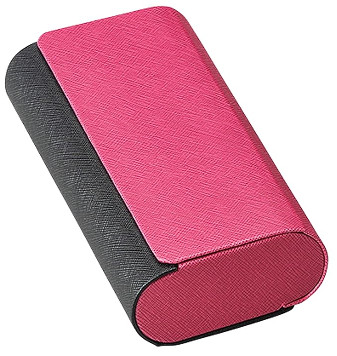 Double Glasses Case Aluminum Hard Shell Red for Men, Women for