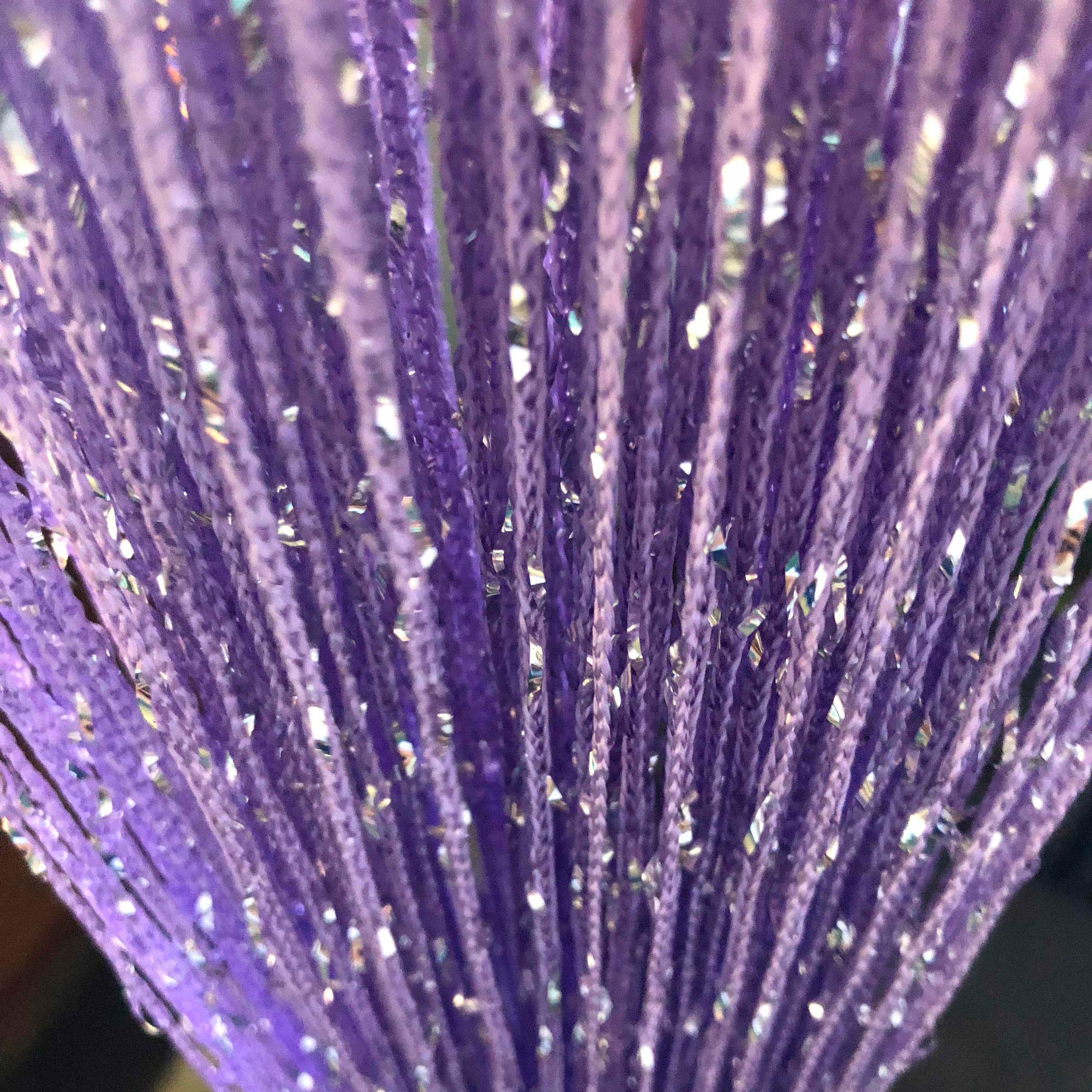 Vagasi 2 Pack Beaded Curtains String 100x200 cm Beaded Curtains for Doorways Tassel Glitter String Curtains Room Dividers Curtain Hippie Room Décor for Living Room, Bedroom, Closet, Party