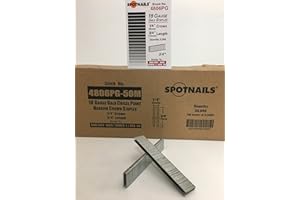 SPOT NAILS SPOTNAILS 4806PG L/90 18 Gauge 1/4" Crown,3/4" leg. 5000 Pcs/Box, 10 Boxes/Case. Sale By Full Case !
