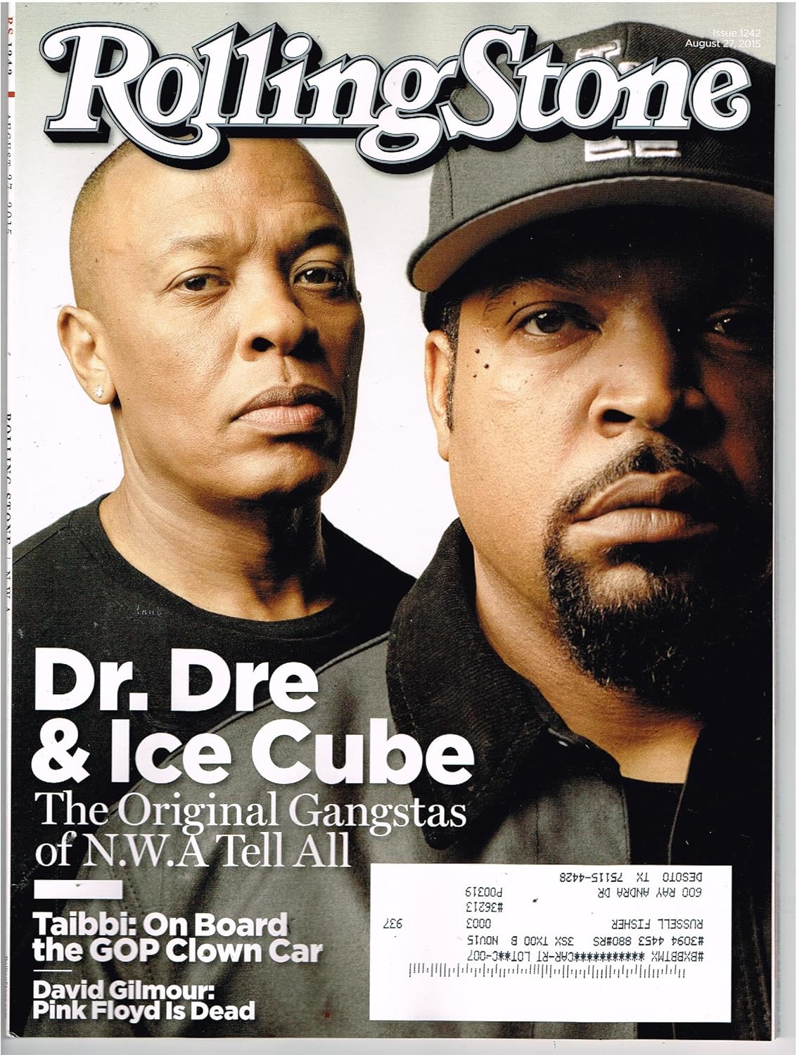 Amazon Com Rolling Stone Magazine Aug 27 15 Dr Dre Ice Cube Original Gangstas Everything Else