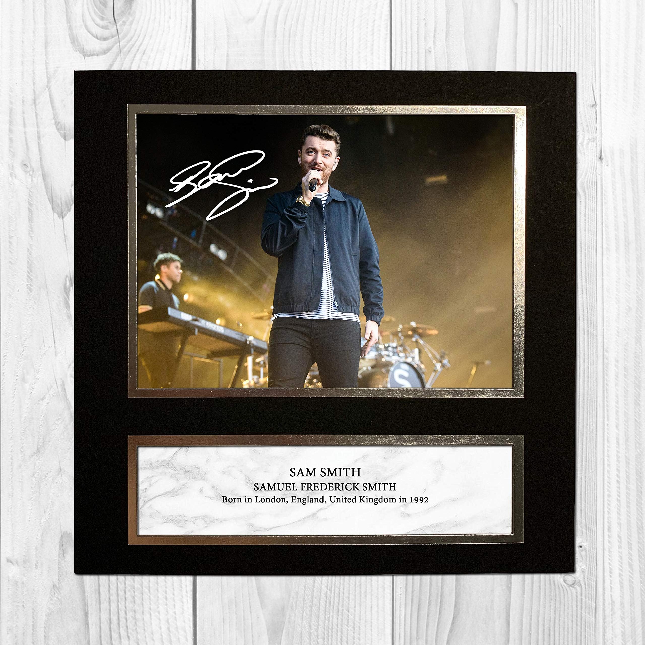 Sam Smith 2 NDW Signed Reproduction Autographed Wall Art - 10 inch x 10 inch Print (Card Mounted)