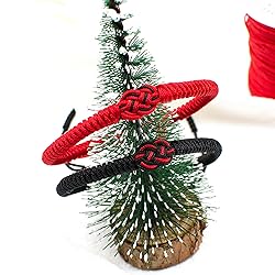 Knitted Colors Red String Bracelets Couples Gifts