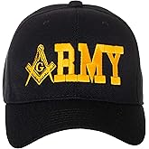 United States Military Masonic Square and Compass Embroidered Baseball Cap