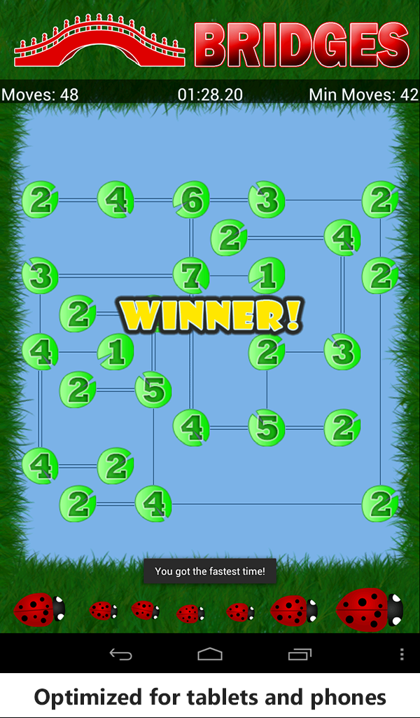 Hashi Bridges Logic Puzzle Game for Android