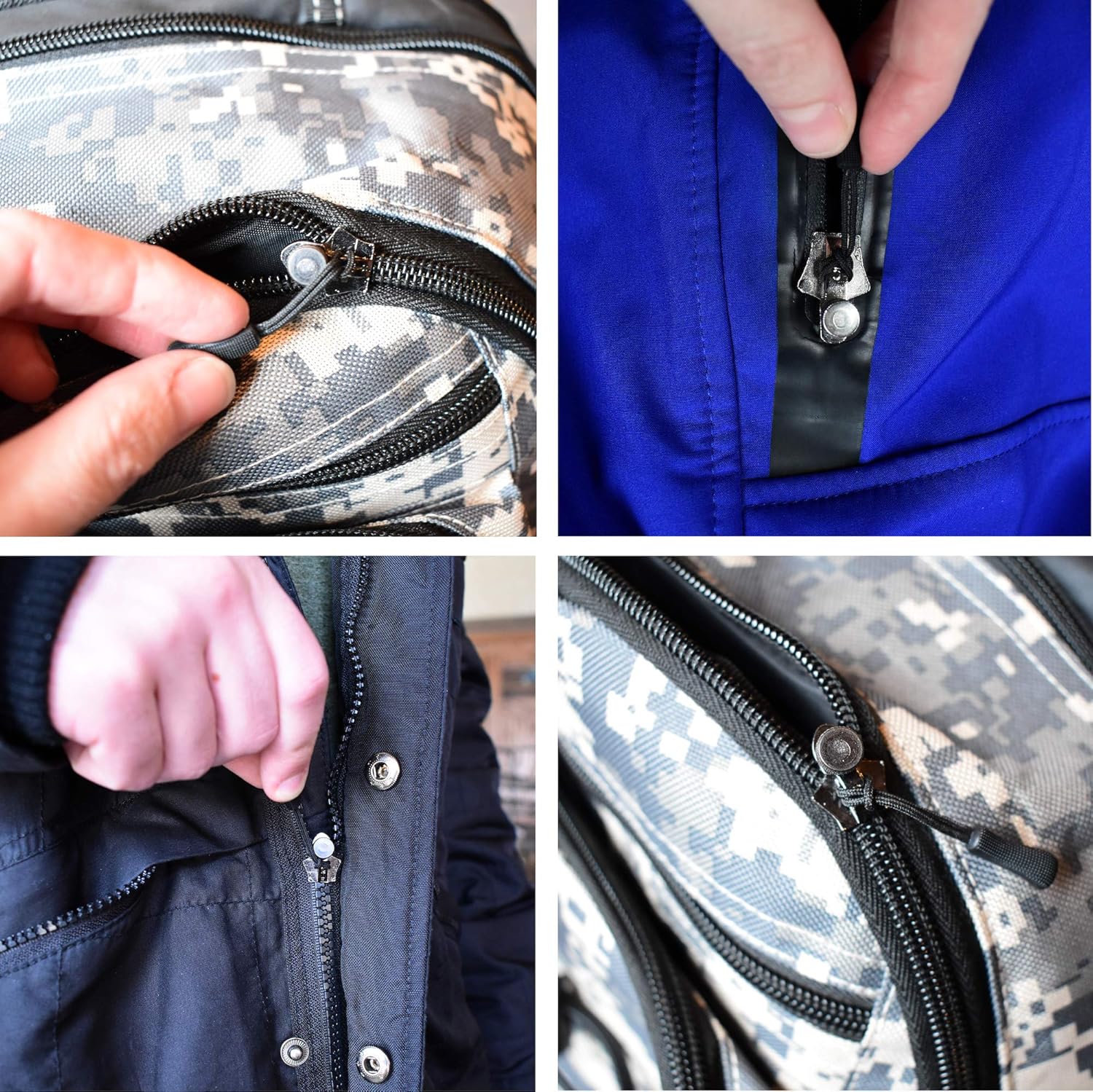 Heavy Duty Slider and Pull Tab Parts Fast Zipper Fixer Acecamp Instant Universal Zipper Repair