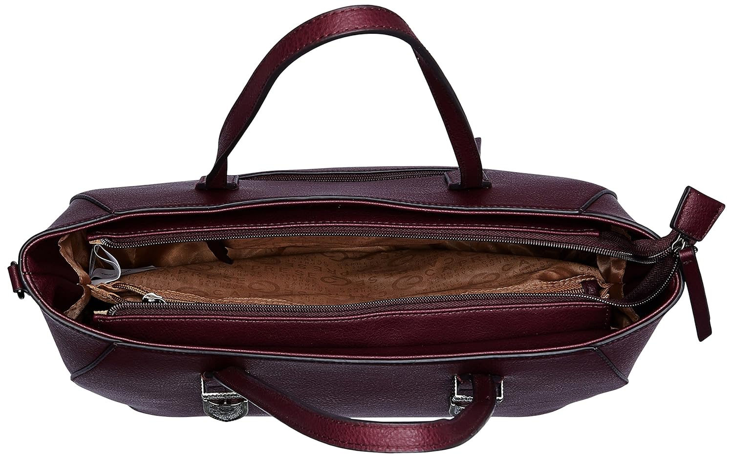 caprese women's satchel (burgundy)