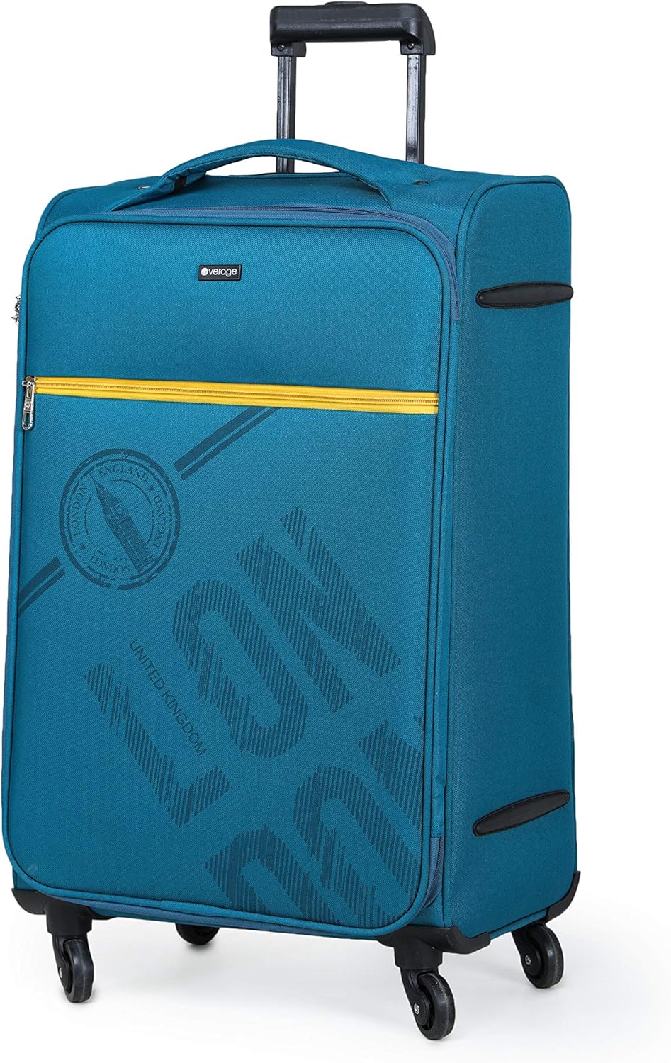 Buy Verage Denver Medium Check in Trolley 69 cm Teal Blue, 4 Wheels