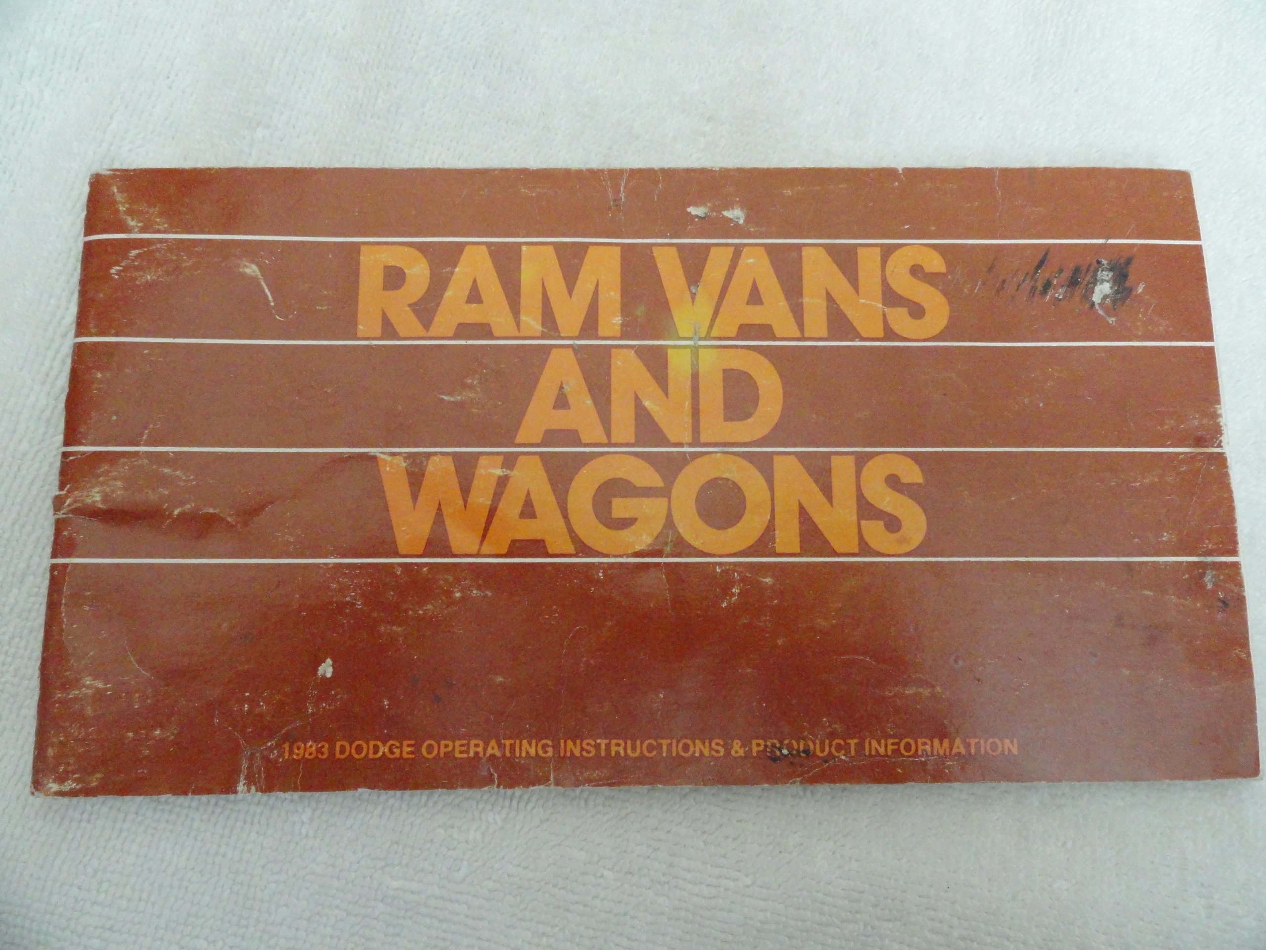 1983 Dodge Ram Van and Wagon Owners Manual Paperback – 1983
