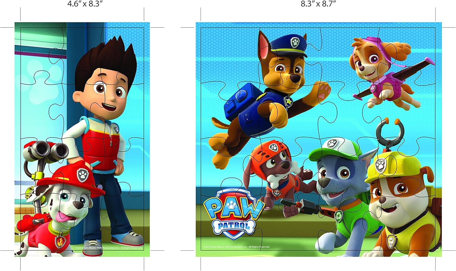 paw patrol wooden puzzle