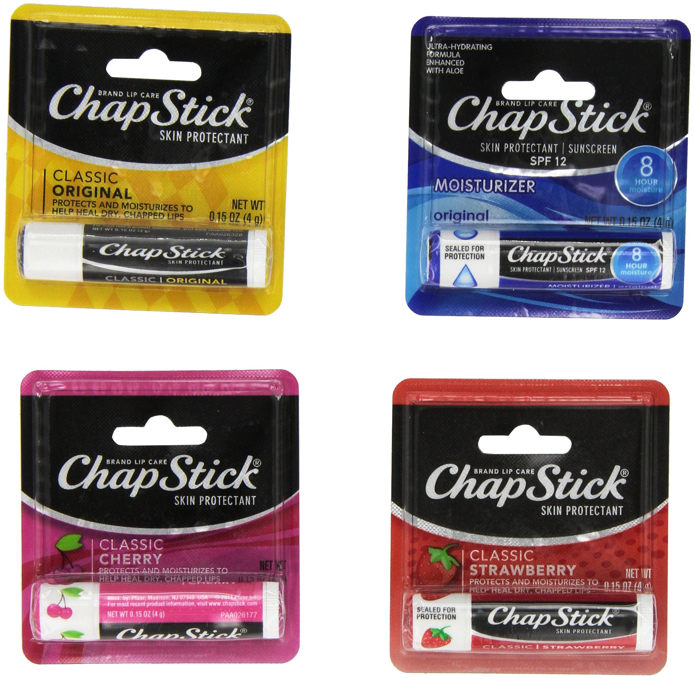 Chap Stick Lip Balm Variety Pack Assorted Flavors Original