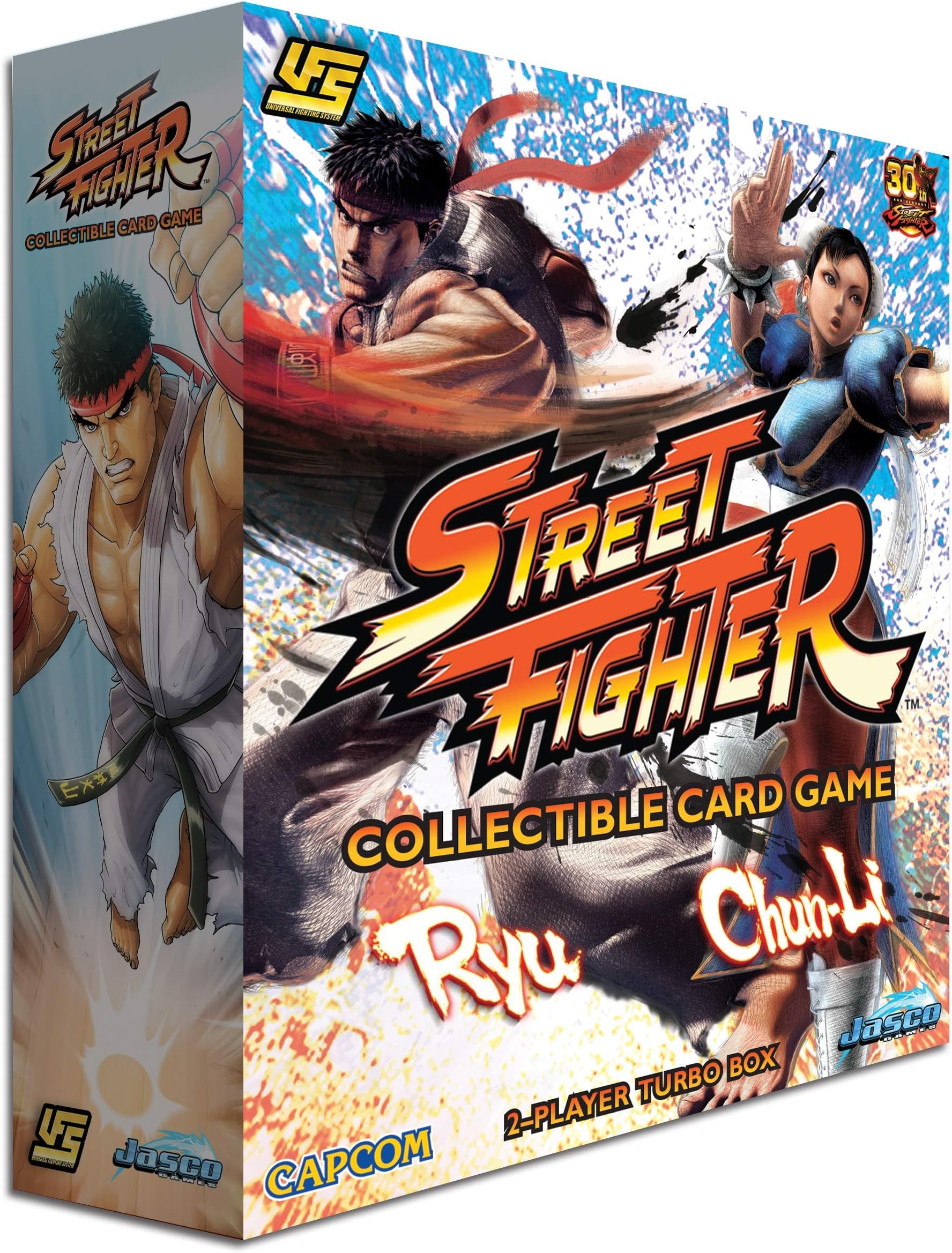 Jasco Games JAS-UFS27D Street Fighter CCG (UFS): Chun Li vs. Ryu 2-Player Starter, Multicoloured