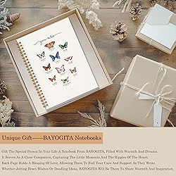 BAYOGITA Christian Butterfly Notebook