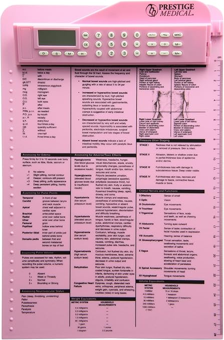 Prestige Medical 3309 Nurse Assist Clipboard Pink Amazon Co Uk Health Personal Care