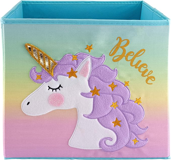 LOVELY LITTLE THINGS Unicorn Storage Bins Foldable Toy Box