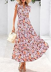 PRETTYGARDEN Women's 2025 Summer Floral Midi Dress
