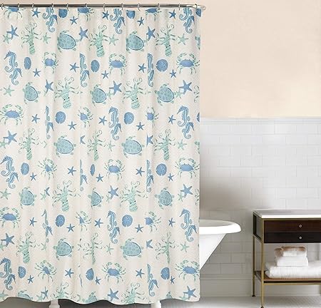 Download Rideaux de salle de bains sur le theme de la plage For Free