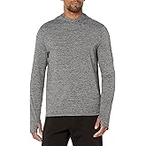 Amazon Essentials Men's Long Sleeve Quick Dry Performance Tech Hooded Workout T-Shirt