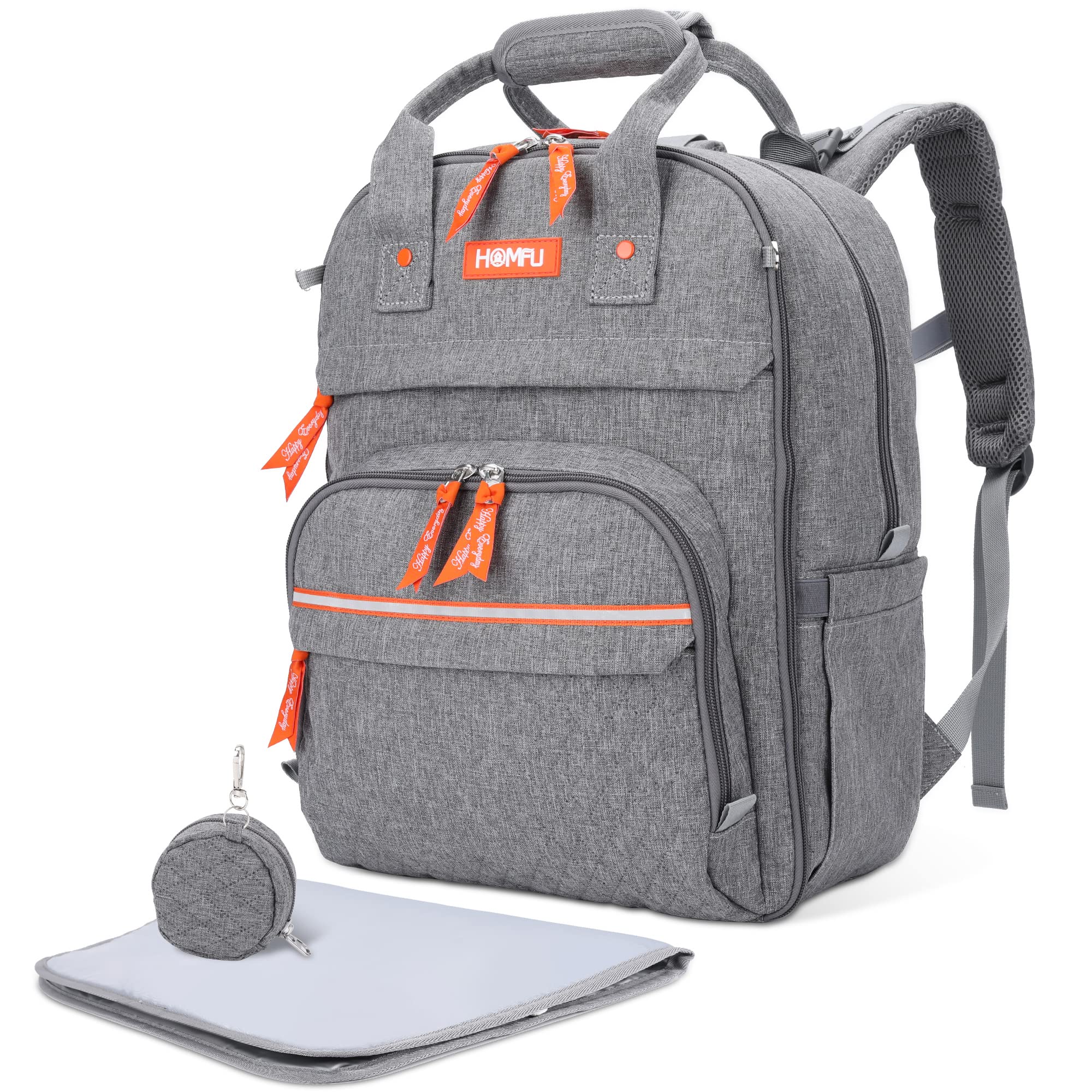 Diaper Bag Backpack Mommy Hospital Baby Bags for Girls Boys Multifunction Large Laptop Travel Backpack Mom Dad Diaper Bag with Changing Pad Waterproof Fashion Maternity Baby Diaper Bag Tote