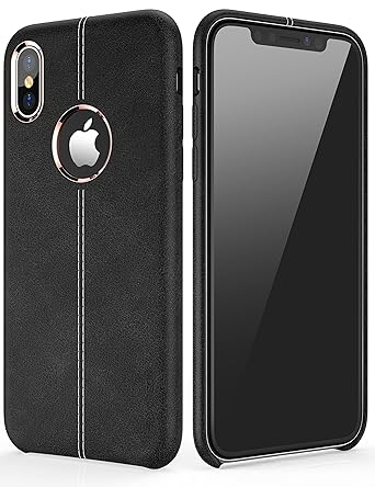 Iphone X Cover Vorson Slim Thin Bumper Anti Slip Easy Grip Back Skin Scratch Resistant Protective Premium Pu Leather Case For Apple Iphone X 10
