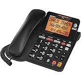 AT&T Corded Phone with 25 min Digital Answering Machine, Backlit Tilt Display, Audio Assist, Speakerphone, A/C Power (CL4940B