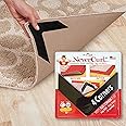 NeverCurl Best V Shape Design Rug Corner Gripper to Instantly Stops Corner Curling - Safe for Wood Floors - For Indoor & Outdoor Rugs - Carpet / Rug Tape - Not An Anti-Slip Pad - Rug Grip