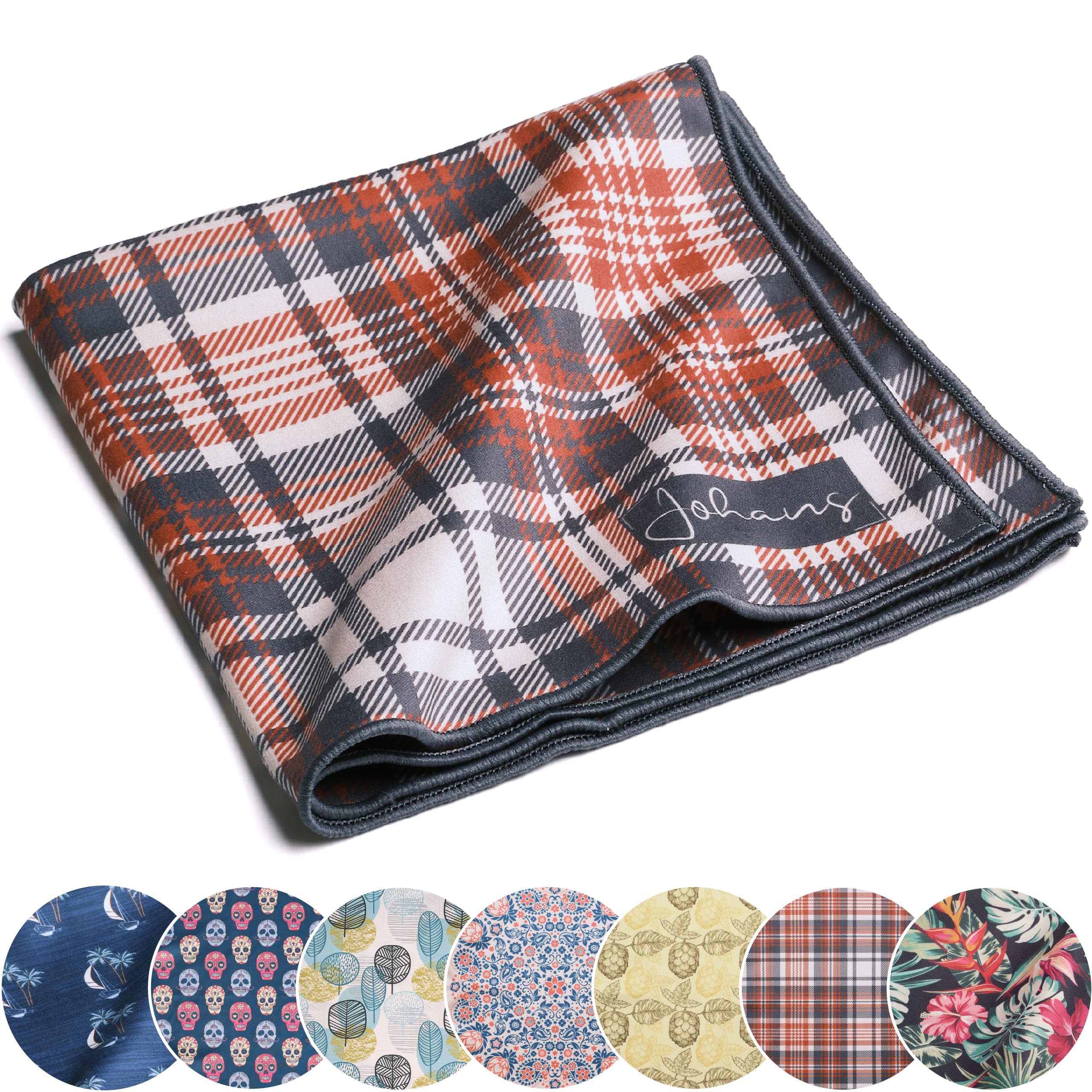 Johans® XXL microfibre cloth for cleaning smartphone, tablet, glasses, display, camera, display cloth, glasses cleaning cloth, optical quality in 30 x 30 cm (Henry)