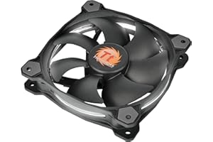 Thermaltake Riing 12 Series High Static Pressure 120mm Circular LED Ring Case/Radiator Fan with Anti-Vibration Mounting Syste