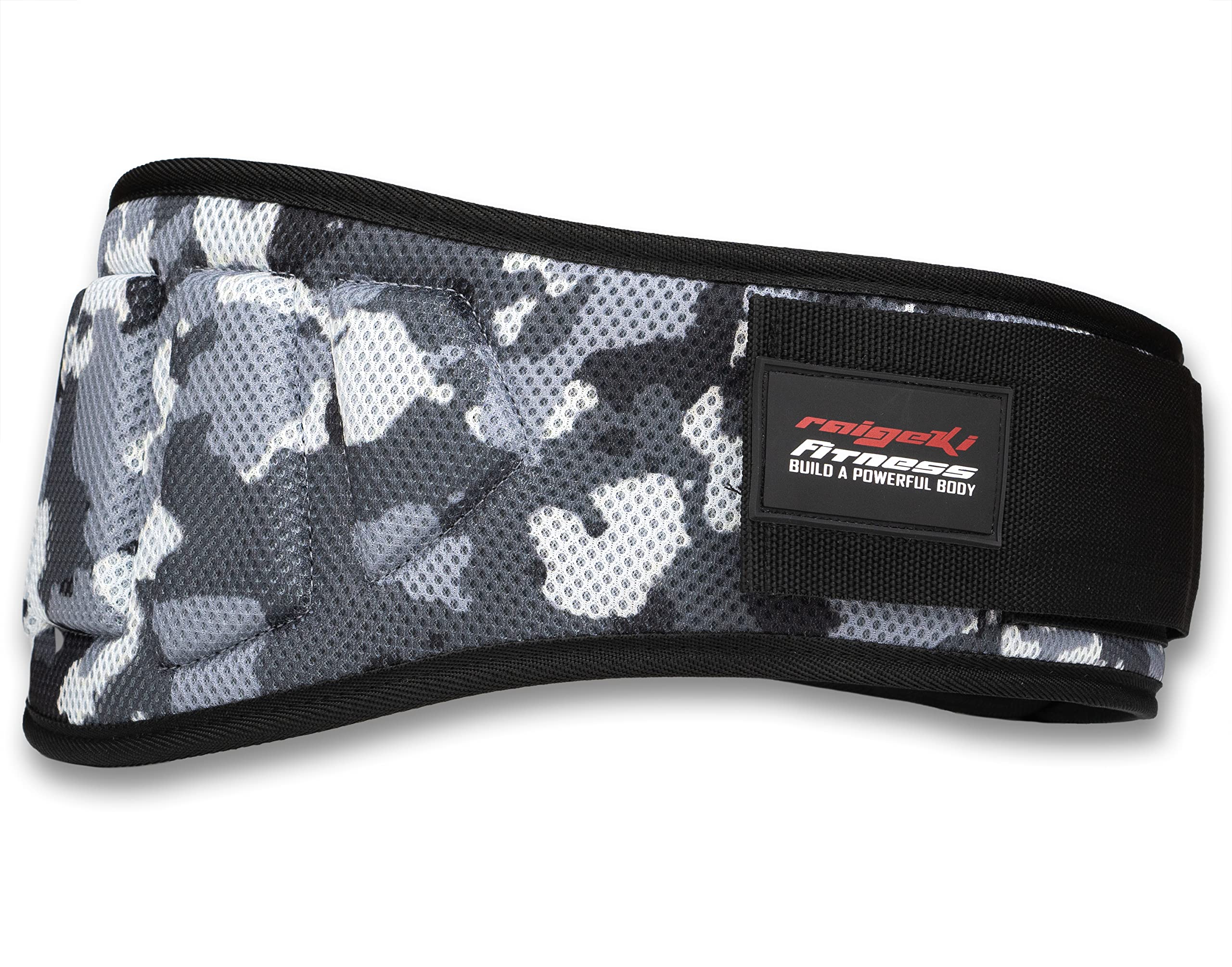 Weightlifting Belt (+ Workout Plans) Fitness Belt for Bodybuilding, Weightlifting and Crossfit Weightlifting Belt for Men and Women (M, White Camo) — image 1