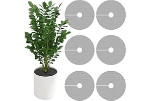 Adnee 6 Pcs 11.8 Inch Plant Pot Grids-Cuttable Plant Pot Soil Covers Protectors from Animals-Indoor Plant Pot Soil Guard for Outdoor Garden Plant Protection