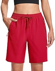 MAGCOMSEN Womens Hiking Shorts with Elastic