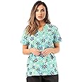 Just Love Womens Holiday Scrub Tops