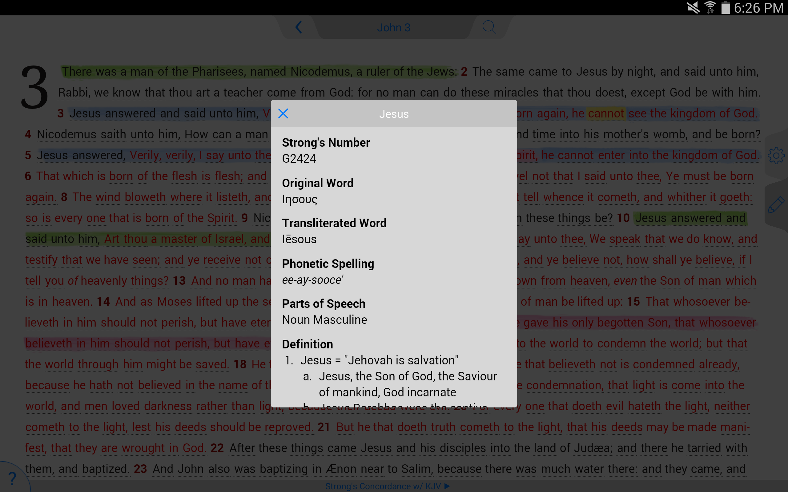 Strong's Concordance with KJV Pricepulse
