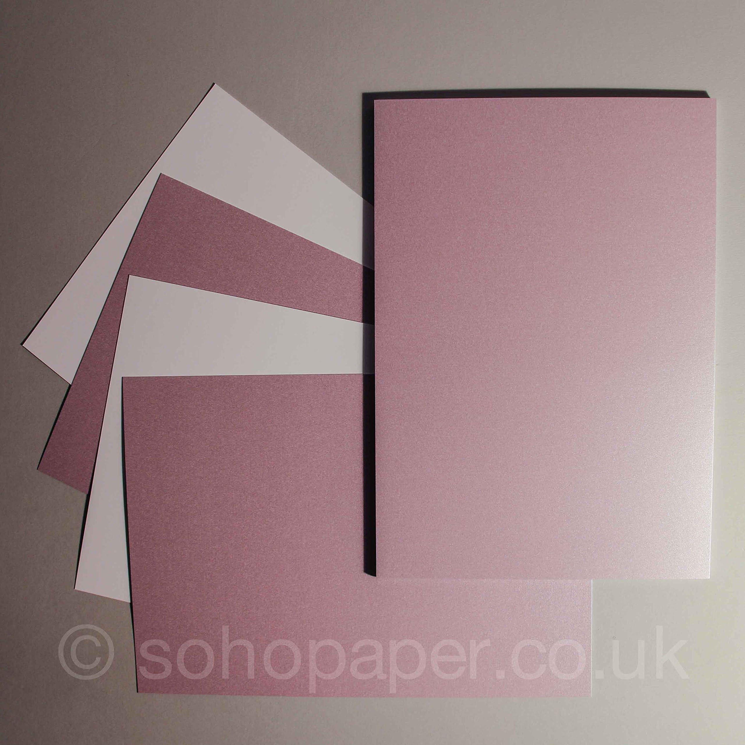 centura pearl card A4-310gsm - 10sheets - soho paper products - many colours available (Lavender)