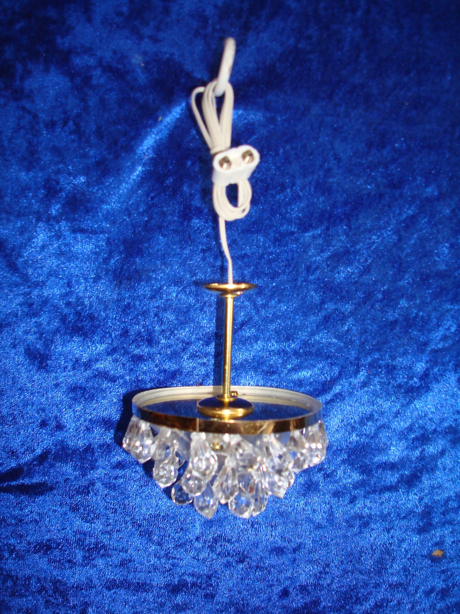 Rulke Rulke010501 Chandelier Hanging Lamp with Crystal Beads, Multi Color