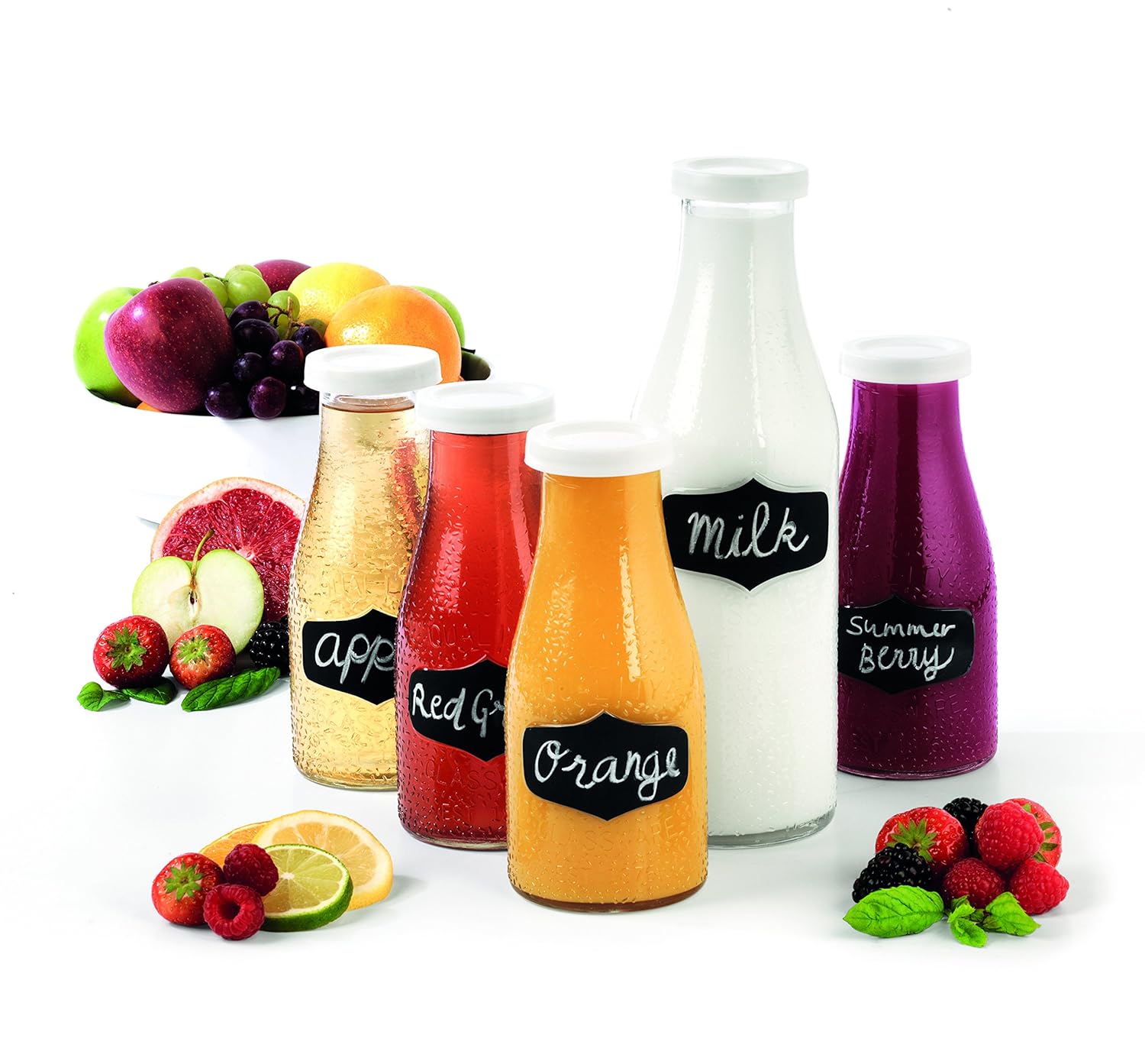 GILES & POSNER – Máquina Pizarra Set de Desayuno, Transparente, 5 ...