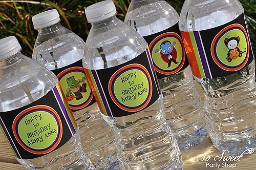 Amazon Com Halloween Water Bottle Labels Birthday Party