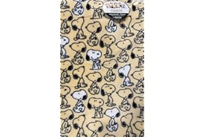 Berkshire Blanket & Home Co. Peanuts Gang Plush Blankets and Throws (Yellow - Sketched Characters All Over, Throw - 60"x70")
