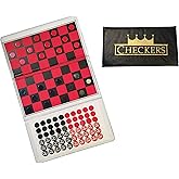 WE Games Magnetic Checkbook Checkers - Great for Travel