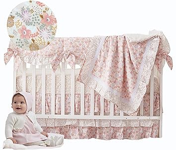 blush pink crib sheet